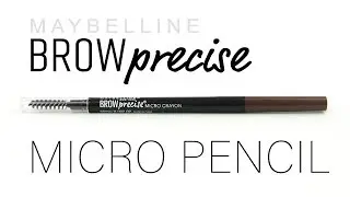 Maybelline Brow Precise Micro Pencil REVIEW