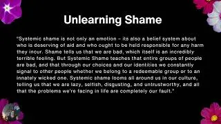 Unlearning Shame (Dr Devon Price) Workshop Series