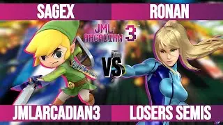 SAGeX (Toon Link) vs Ronan (Zero Suit Samus) - JML Arcadian 3 Losers Semis