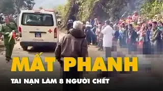 Video xe khách chở đoàn từ thiện nghi bị mất phanh ở Lào Cai làm 8 người chết