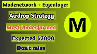 Modenetwork + Eigenlayer upcoming Airdrop 🔥