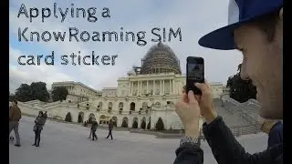 Applying a KnowRoaming SIM card sticker
