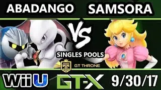 GTX 2017 Smash 4 - LG | Abadango (MK, Mewtwo) vs Samsora (Peach) - Wii U Pools