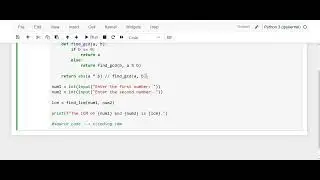 Day 60: Python Program to Find Lcm of Two Number Using Recursion