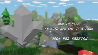 How to make an afk cry iron farm in Roblox Islands | ( Updated Version ) 200 cry iron per session |