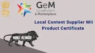 Make in India Certificate Format #Mii Certificate #Local Content Supplier #Make india Product Gem