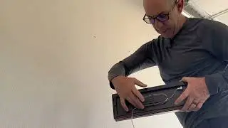 Watch the easy installation of this digital wall clock!