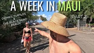 A day in the life on Maui: Drinks, Turtles, and The Black Sand Beach