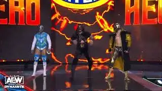 Volador JR, Hechicero & M&aacute;scara Dorada Entrance AEW Dynamite 07/02/2024