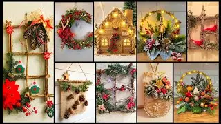 🎄🌿Самые недорогие идеи для домашнего рождественского декора в деревенском стиле | Корица, шишки и...