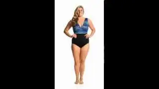 Longitude Trinidad Plus Size Plunge Tank One Piece  | SwimOutlet.com