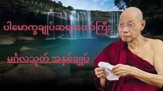 ပါမောက္ခချုပ်ဆရာတော်ကြီး ဟောကြားတော်မူသော  