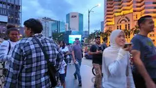 Walking Around Petronas Twin Towers in the Evening | POV KL