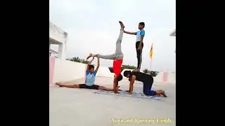 Four person yoga | Group yoga | Yoga