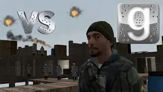 Half Life Combine VS Half Life Rebel Resistanse NPC's l  Endless Battle Garry's Mod