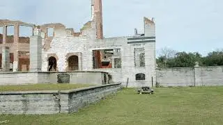 Carnegie mansion ruins, Dungeness. Cumberland National Seashore, GA