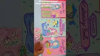5Days 5MermaidCraft 🧜&zwj;♀️💖With Handmade Stickers🤩 #shorts#youtubeshorts #viral