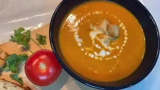 Beat the Chill with Hot & Creamy Tomato Soup I  Vegetarian soup for Winters I Homemade recipe