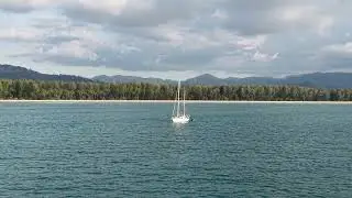 Calm Seas, Endless Horizon | 360&deg; Drone View of Ship in Andaman Sea