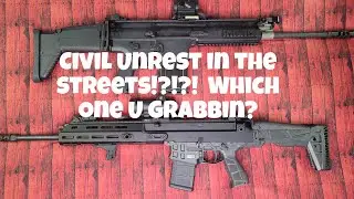 Civil Unrest!!!  Which One U Grabbin? FN SCAR 17S vs CZ Bren 2 MS. #dadbodsquad #FN #SCAR #CZ #Bren