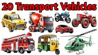 Learn Transport Names | Transport Names in English | Transports for Kids | Vehicles Vocabulary Words