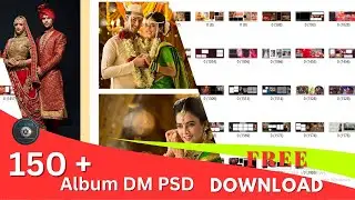 150+ wedding album psd free download 12x36 zip ! #kanandigital #photoshop #album