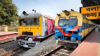 🔥Different Model EMU + MEMU Trains Crossing and Arrival Departure Moments Captured