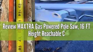 Review MAXTRA Gas Powered Pole Saw, 16-FT Height Reachable Cordless Extension Chainsaw for Tree Trim