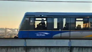 SKYTRAIN TRAIN watch live here in New Westminster British Columbia Canada