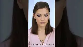 ADRIA Color 1 Tone Blue на светлых глазах