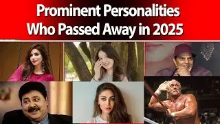 Prominent Personalities Who Passed Away in 2025 | Bollywood | Pakistan| India