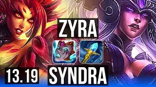 ZYRA vs SYNDRA (MID) | 2.7M mastery, 300+ games | NA Master | 13.19