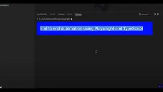End to end automation test using Playwright and TypeScript