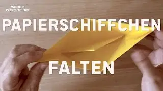 Papierschiffchen falten aus einem DIN A4 Blatt