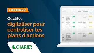 Webinar &mdash; Qualit&eacute; : centralisation de la gestion des plans d&rsquo;actions