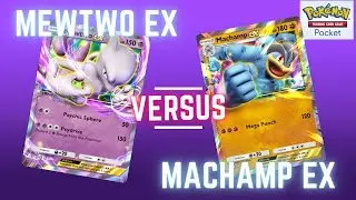 Pok&eacute;mon TCG Pocket: Mewtwo Ex VS Machamp Ex