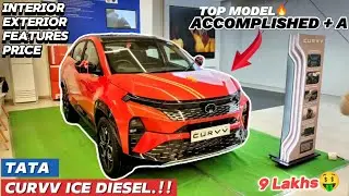 सिर्फ 9 लाख मे 🤑 Tata Curvv Diesel Accomplished + A | Premium Features के साथ!!😍 #automobile