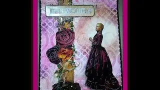Collage Page on Tissue Paper Background
