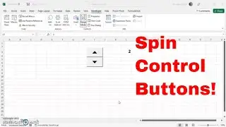 Into To Spin Control Buttons In Excel. Insert And Edit Spin Control Buttons #msexcel #howto #trend