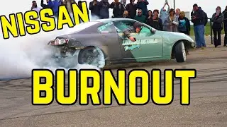 Nissan 350Z Goes FULL SEND Burnouts & Donuts