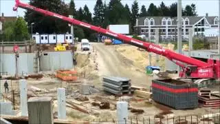 LIEBHERR Kran LTR 1100 von Dornseiff hebt Betonfertigteile - Soeren66