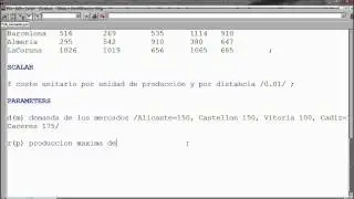 GAMS - Ejemplo de transporte con programación lineal - CAChemE.org