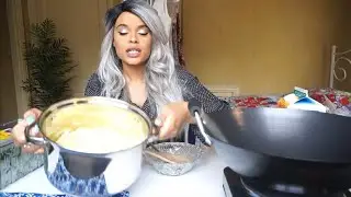 Cook with me ♡ vegan mac n cheese mukbang