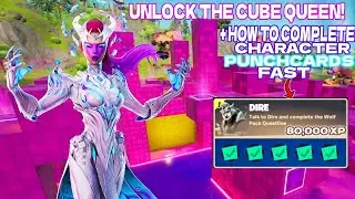 How to unlock the Cube Queen + (All Styles) and complete character punchcards in Fortnite Fast!