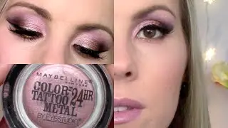 Eyeshadow Tutorial | Inked in Pink Maybelline Color Tattoo