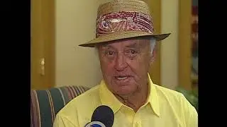 Talking golf with the great Sam Snead, 1999, TPC of Michigan, Dearborn, MI