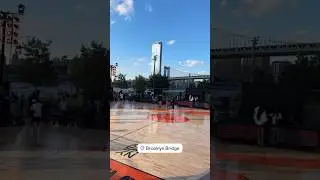 THEY BUILT A COURT UNDER A BRIDGE #nyvsny #nike #summer #basketball #proplayer #nba #viralvideo #mix
