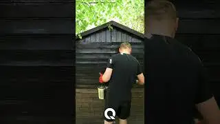 LAKIEROBEJCA DO DREWNA - krycie na raz kolor CZARNY DO DREWNA MALUJEMY DREWNO NA CZARNO Q-Cover