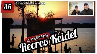#Camping RECREO KEIDEL, Z&aacute;rate, Buenos Aires 🇦🇷 a 117km de CABA. Playa de rio y el mejor atardecer!