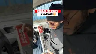 😒Damaged car Wipers ! Fix in minutes 😍 #automobile #maintanence #mechanic #trending #tech